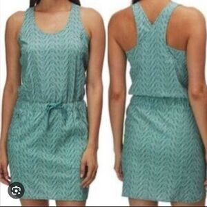 Patagonia Fleetwith Tasmanian Teal Sleeveless Athletic Dress XS EUC